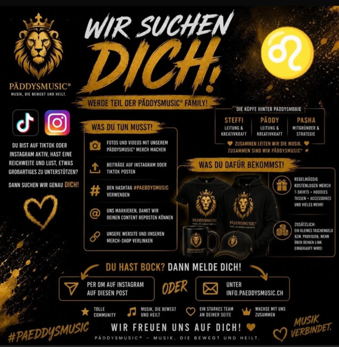 Werde Teil der Päddysmusic® Family